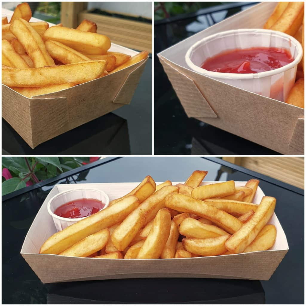 Taste Tray with Chips and Tomato Sauce