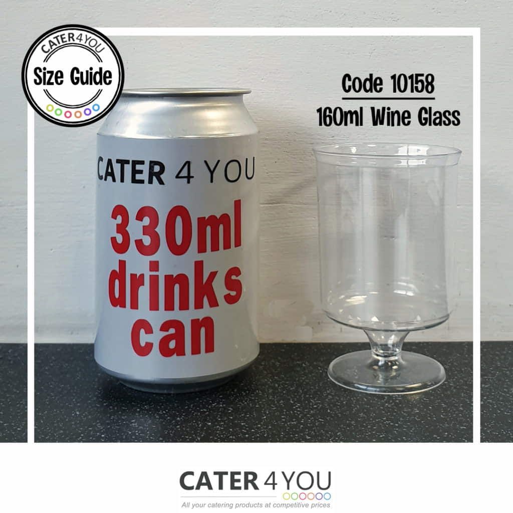 Drinks Can vs 160ml Plastic Wine Glasses
