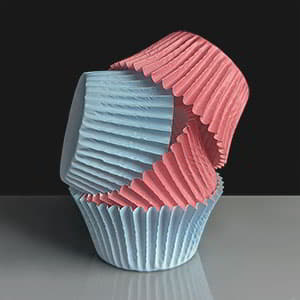 Pink and Blue Cupcake Cases