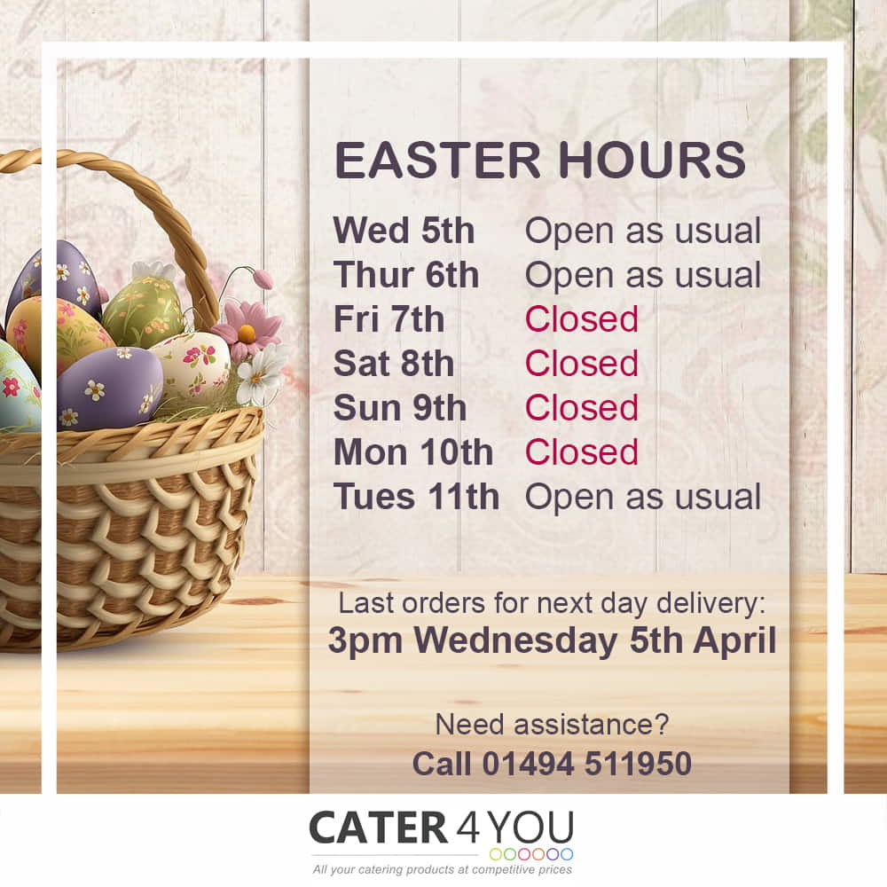 Cater For You Easter Opening Hours 2023