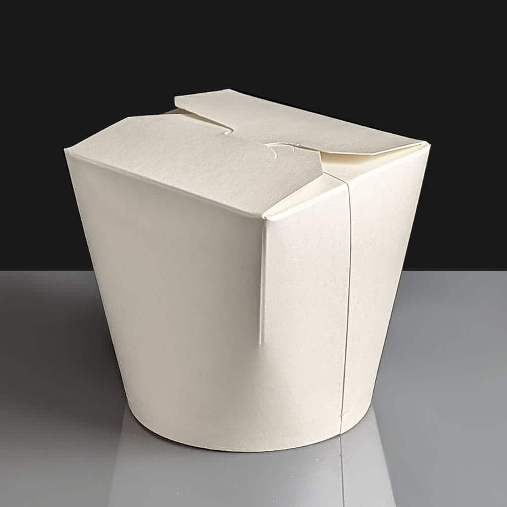 Large Food Tub / White Noodle Box - 26oz