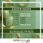 Easter Hours chart