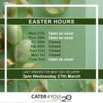 Easter Opening Hours 2024