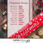 Christmas Opening Hours 2024/2025